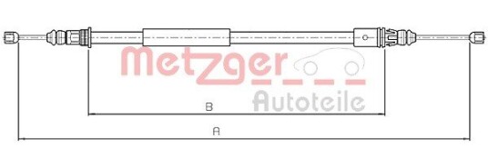 Metzger Tautrekk parkeringsbrems METZGER 10.4713
