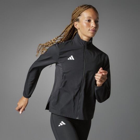 Adidas Adizero Essentials Running Jacket Dame Black M