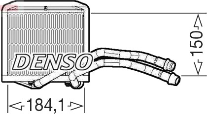 DENSO DRR09102 Varmeapparat register DENSO DRR09102 Varmeapparat register