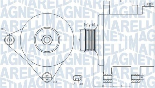 Dynamo MAGNETI MARELLI 063732056010