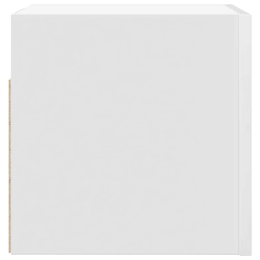 vidaXL Vegghengt TV-benk hvit 30,5x30x30 cm