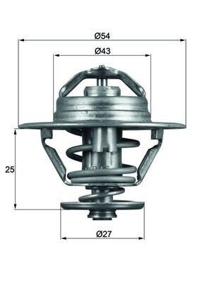 Termostat MAHLE ORIGINAL TX 93 74D