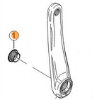 Shimano Krankarm Skrue Fc-E8000/fc-M582 Shimano Krankarm Skrue Fc-E8000/fc-M582