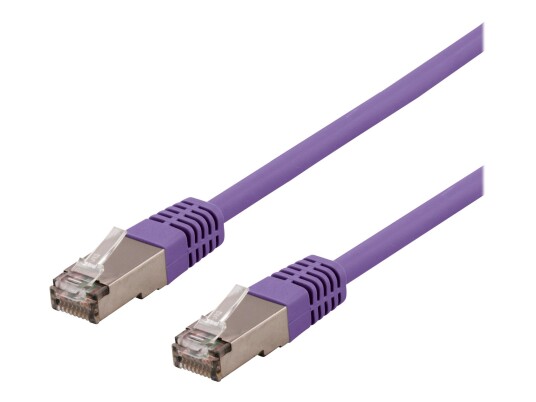 Deltaco Cat6 S/FTP Koblingskabel 2m Lilla - Halogenfri RJ-45