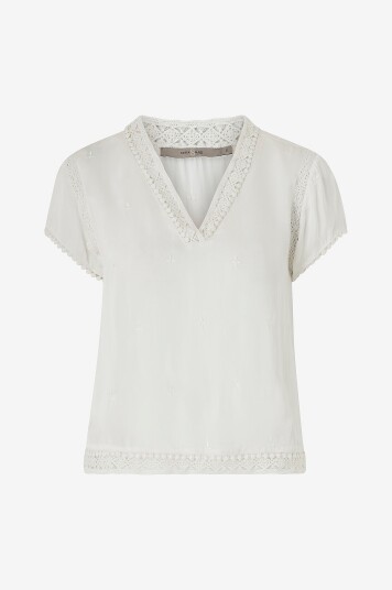 Costamani - Bluse Sweatheart Blouse - Hvit