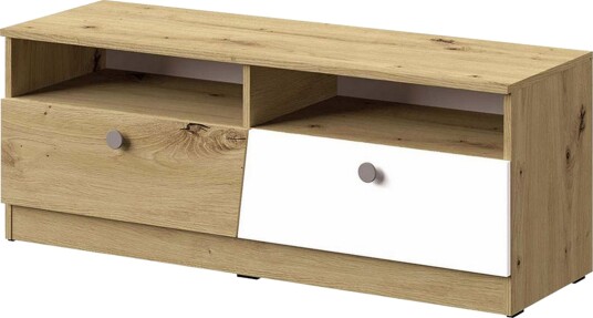 Nero Tv-benk 120 cm - Natur/Hvit/Grå