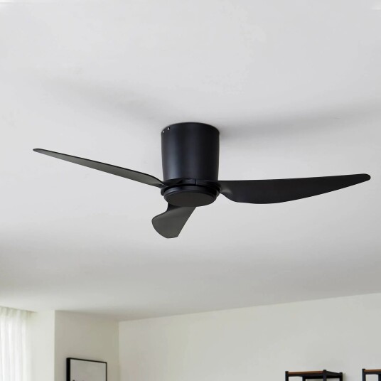 Lindby takvifte Aulo svart DC stillegående Ø 123 cm Lindby takvifte Aulo svart DC stillegående Ø 123 cm