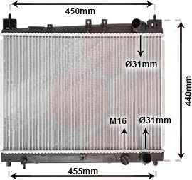 VAN WEZEL 53002258 Radiator motorkjøling VAN WEZEL 53002258 Radiator motorkjøling