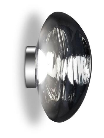 Tom Dixon Melt Surface Vegg/Taklampe LED Chrome Stor