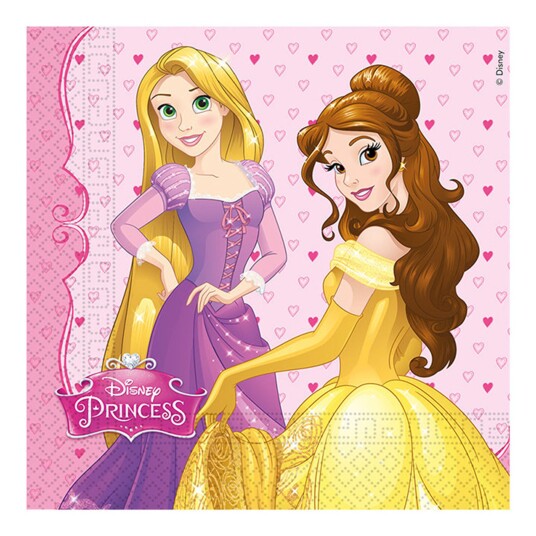 Globos Europe Servietter Disneyprinsesser - 20-pakning