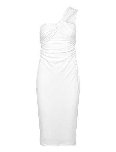 Lauren Ralph Lauren Str Matte Jersey R Knt Dresses White 42