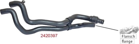 METZGER 2420397 Radiatorslange