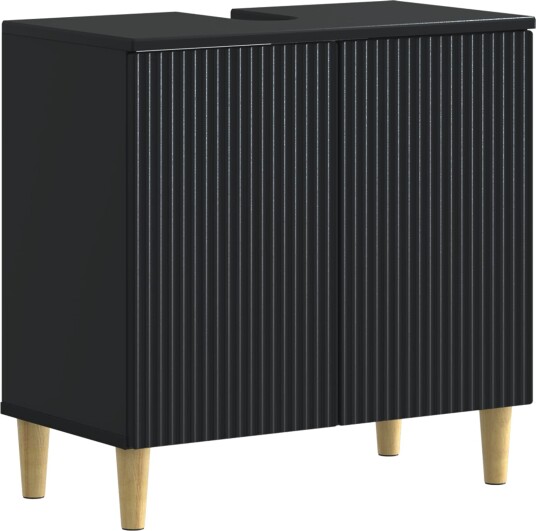 vidaXL Baderomsvaskeskap ARNHEM Svart 59,5 x 31,5 x 59 cm