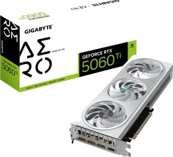 GIGABYTE GeForce RTX 5060 Ti AERO OC 8GB GDDR7 Grafikkort med 3 Vifter