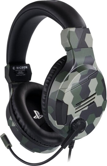 Big Ben Stereo Gaming Headset V3 Ps4/ps5 - Camo/green Big Ben Stereo Gaming Headset V3 Ps4/ps5 - Camo/green