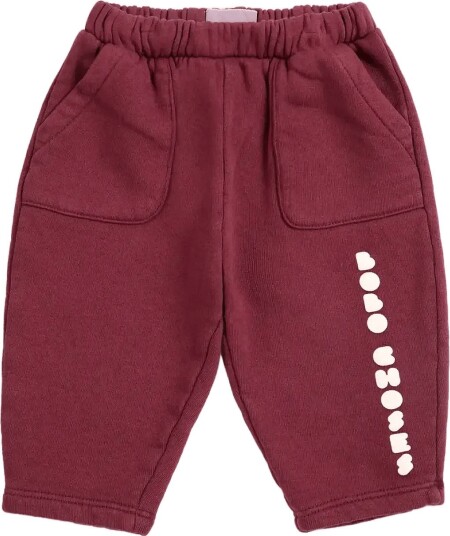 Bobo Choses Bobo Choses Bolder Jogging Pants - BURGUNDY - 92