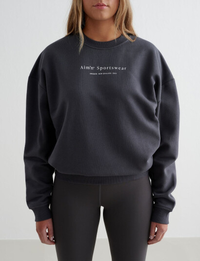 aim´n Serif Sweatshirt - Grey - S aim´n Serif Sweatshirt - Grey - S