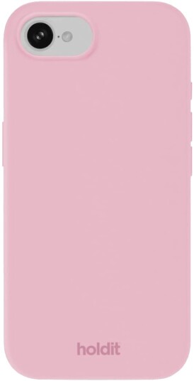 Holdit iPhone 16E silikondeksel Rosa