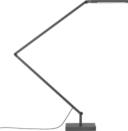 Nemo Untitled Lineær Bordlampe uten Base Titangrå 2700K