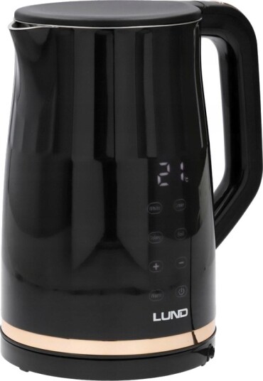 Toya Lund Elektrisk Kjele 1,7 L Temp. Regulering Sort
