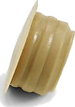 Habo dekkplugg plast hvit o1013 mm 10 stk