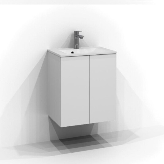 Svedbergs Poem Plan Servantskap Slim D35 med 2 Dører Hvit / 50cm SV-3355113