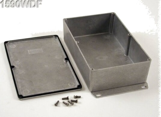 Hammond Electronics 1590WDF 187,5 × 119,5 × 56 mm Aluminium Natur Kabinett