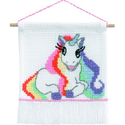 Permin Broderisett My First Kit Unicorn 16x18