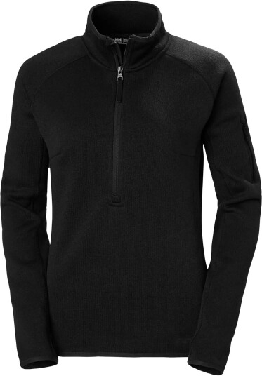 Helly Hansen Varde Fleecegenser Halv Glidelås 2.0 Dame Svart S Helly Hansen Varde Fleecegenser Halv Glidelås 2.0 Dame Svart S