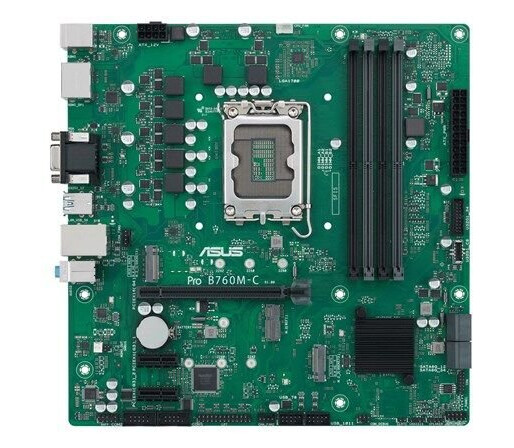 ASUS PRO B760M-C-CSM Micro-ATX Hovedkort med LGA 1700 og DDR5 ASUS PRO B760M-C-CSM Micro-ATX Hovedkort med LGA 1700 og DDR5