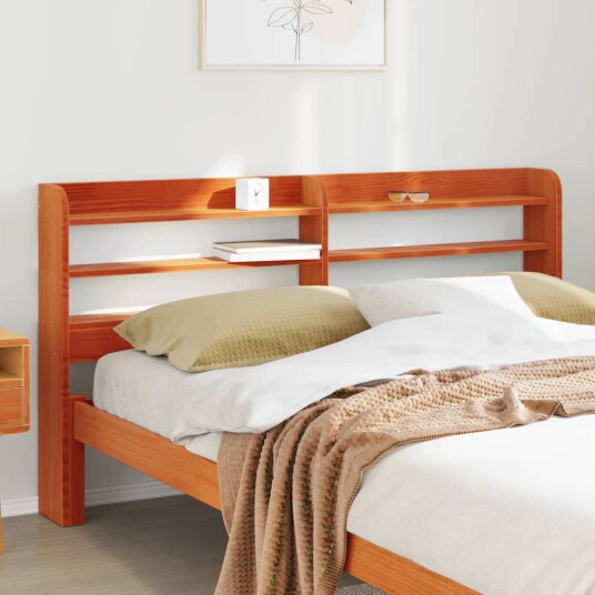  Hodegavl med hyller voksbrun 150 cm heltre furu 8721102854248