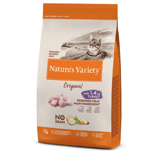 Nature’S Variety Nature'S Variety Original No Grain Sterlised Kalkun 7 kg