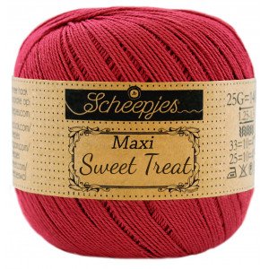 Scheepjes Maxi Sweet Treat Garn Unicolor 192 Scarlet