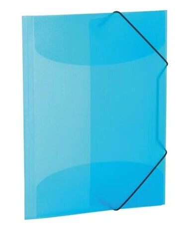 HERMA Elasticated folder A4 PP translucent light blue
