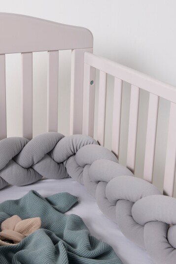 Alice &  Fox ALEAH Flettet Sengekant 200cm Light Grey