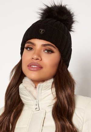 ROCKANDBLUE Pom Pom Hat Black/Black Onesize ROCKANDBLUE Pom Pom Hat Black/Black Onesize