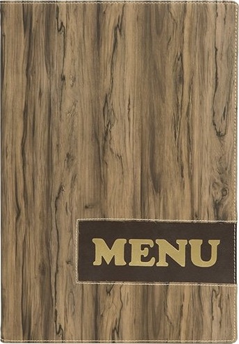 Securit Securit Mc Dra4 Wood A4 Elastan Pu Plastikk Brun Matt Plastikk Avrundede Hjørner