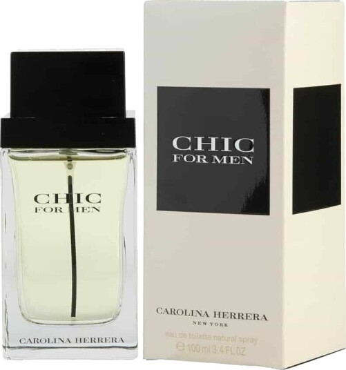 Carolina Herrera Chic Herre Eau de Toilette 100ml - Orientalsk Duft med Mysk og Sandeltre