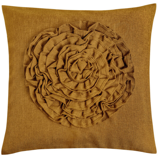 ERWIN M. Putetrekk Flower; 40x40 cm (BxL); Sennep; Rektangulær ERWIN M. Putetrekk Flower; 40x40 cm (BxL); Sennep; Rektangulær