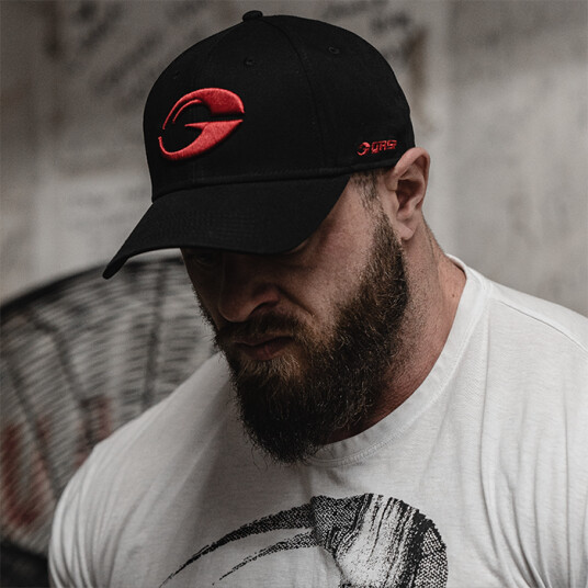 Gasp Baseball Cap, Black/Red Svart/Röd Large/X-large