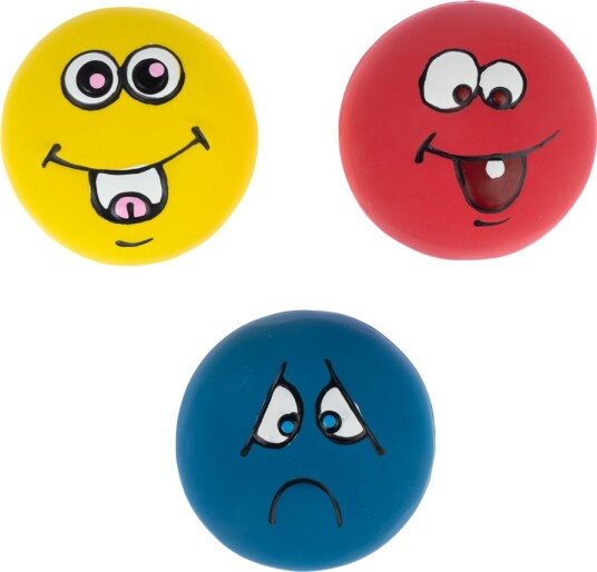 Zooplus Basics Hundeleketøy Emoji Latexballer Sett Med 3 Stk (Ø 5 cm Hver) Zooplus Basics Hundeleketøy Emoji Latexballer Sett Med 3 Stk (Ø 5 cm Hver)