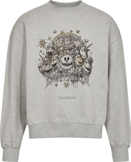 HAN Kjøbenhavn Madhouse Loose Crewneck LIGHT GREY MELANGE L HAN Kjøbenhavn Madhouse Loose Crewneck LIGHT GREY MELANGE L