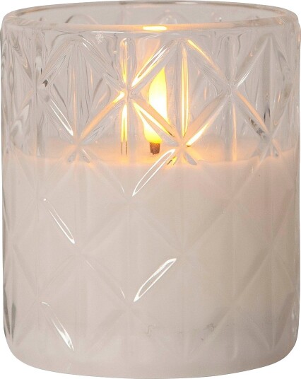 Star Trading LED Kubbelys Flamme Romb Transparent