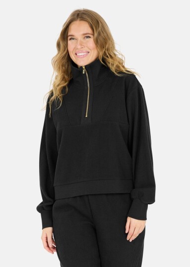 Athlecia Hecey W Half zip BLACK 40 Sweatshirts