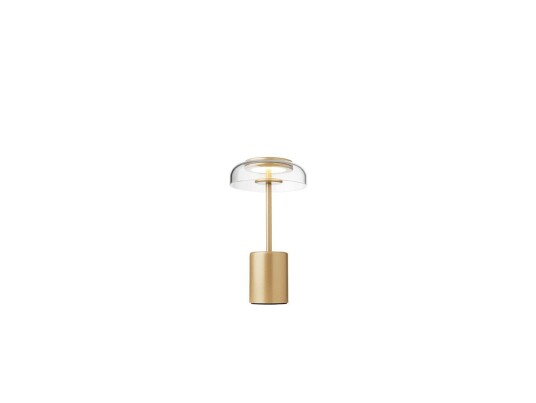 Nuura Blossi Portable Bordlampe Mini Nordic Gold/Clear