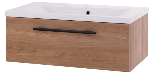 Linn Bad Ingrid D45 Servantskap med 1 Skuff Eik / 100cm