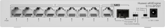 HUAWEI Switch S110-8P2ST 8x10/100/1000BASE-T ts PoE+ 1xGE SFP t 1x10/100/1000BASE-T t eKit Stock HUAWEI Switch S110-8P2ST 8x10/100/1000BASE-T ts PoE+ 1xGE SFP t 1x10/100/1000BASE-T t eKit Stock