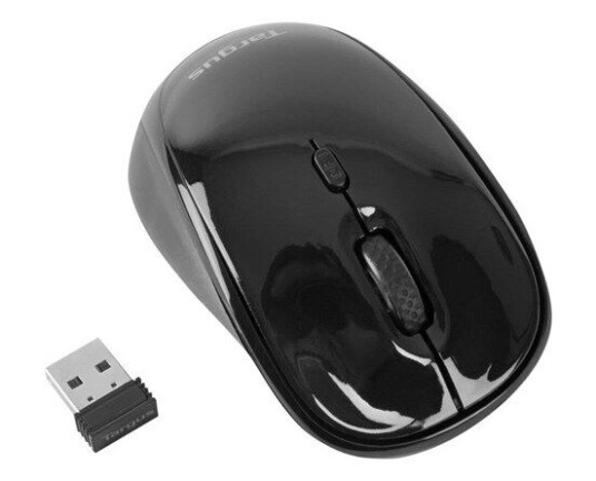 Targus AMW50EU Trådløs Optisk Mus med Ergonomisk Design og 2.4 GHz - Svart