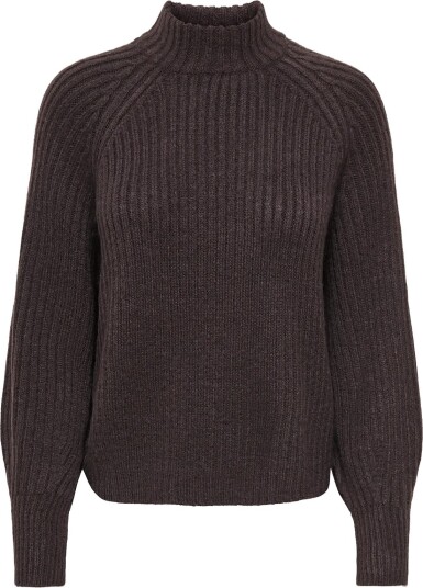 ONLY Onlkalibu L/S Pullover Knt Noos CHOCOLATE BROWN L