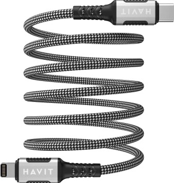 Havit Type C-Lightning Magnetkabel Svart Havit Type C-Lightning Magnetkabel Svart